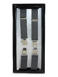 Brown Leather Suspenders 30mm Mens Leather Braces Ring -  UK