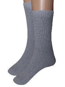 Grey Solid Socks