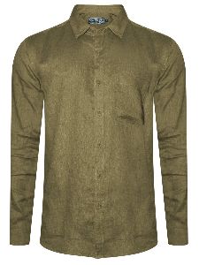 Khakhi Pure Linen Shirt