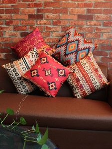 Multicolor Printed Cushion