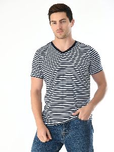 Striper V-Neck T-Shirt