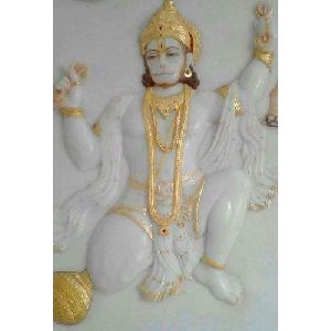 Marble Hanuman Statue 2 feet