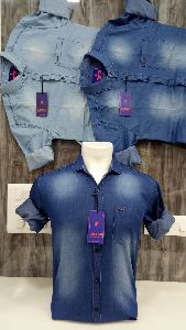 Mens Denim Jeans Shirts