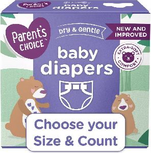 Parent's Choice Dry and Gentle Baby Diapers, Size 5, 108 Count