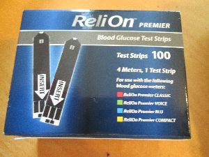 Relion Prime Blood Glucose Test Strips, 100 Count