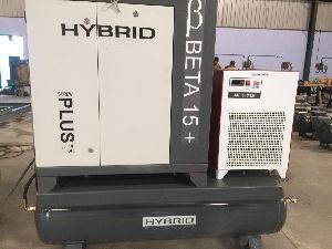 Hybrid Tank Mounted Screw Air Compressor with Air Dryer