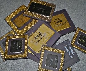 Ceramic CPU gold recovery scrap