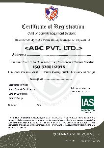 iso 37001 certificate (ABMS)