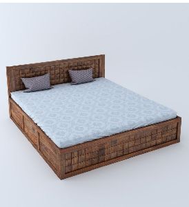 Goodly Solid Wood Bed King Size