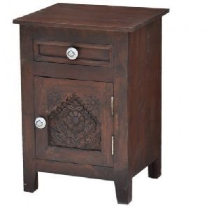 Wooden French Bedside Table