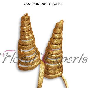 Cane Cone Gold Glitter