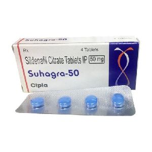 Suhagra 50 mg (Sildenafil) Tablet