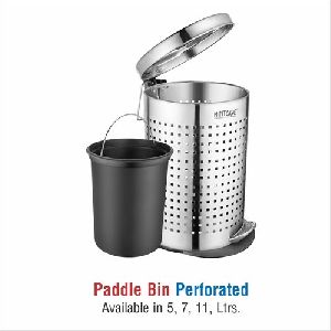 Silver Pedal Stainless Steel Dustbins