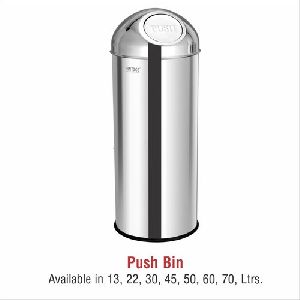 Stainless Steel Push Dustbins
