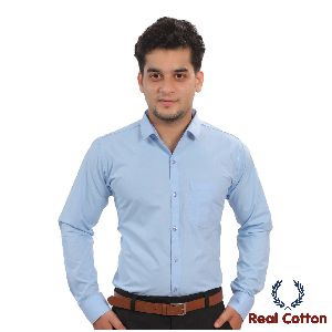 REAL COTTON REGULAR FIT PLAIN OFFICIAL &amp;amp; CASUAL AIRFORCE MEN'S SHIRT