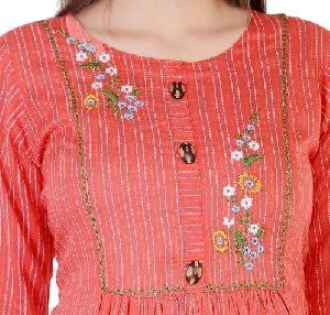 Ladies Cotton Casual Printed Kurti