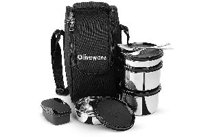 Oliveware Executive Stainless Steel Lunch Box