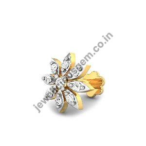Real Diamonds Triangle Diamond Nose Pin, Weight: 1.50 Gms at Rs 13000 in  Mumbai