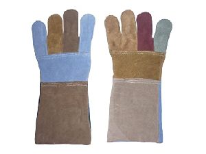 MULTICOLOR LEATHER GLOVES