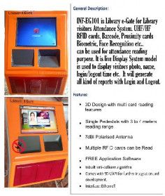Library e-Gate (RFID/Barcode/Biometric)