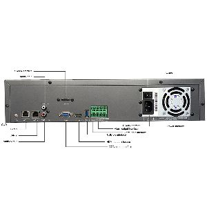 Glotec Network Video Recorder, GL-NVR6904T-F/POE