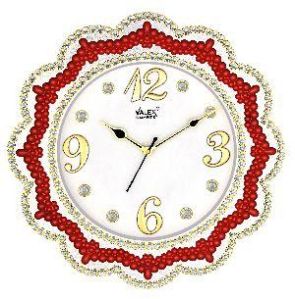 Valex Quartz Plastic 22069 Fancy Wall Clock, Display Type : Analog