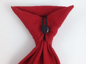 Red Matt Clip On Tie