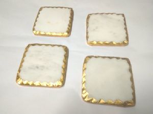 Marble Gold Coaster
