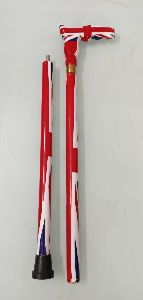 United Kingdom Flag Wooden Walking Cane, Wooden Walking Sticks