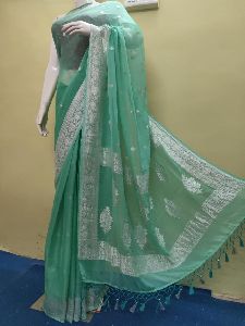 Exclusive Banarasi Chiffon Khaddi Silk Sarees