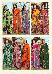 Ishita House  Printed Saree Pack of 10