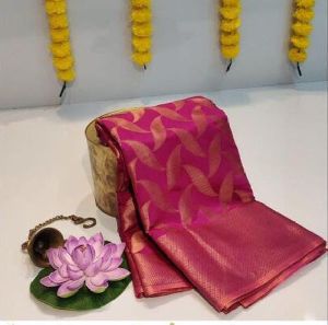 Banarasi Jaquard Weaving Soft Silk Saree