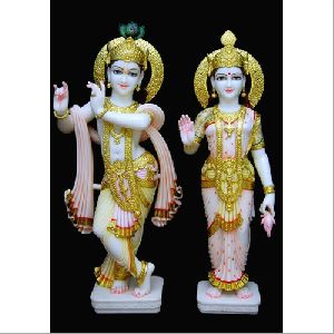 Designer Marble Radha Krishna Statue