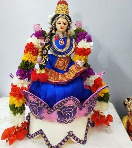 SKP 0091 Goddess Mahalakshmi Lotus Doll