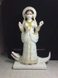 Marble Ganga Mata Statue
