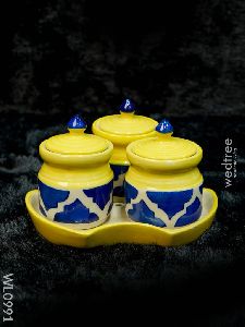 Ceramic Storage Jar with Plate