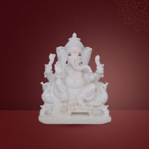 Pratistha Marble Ganesh GNP-58, Color : White