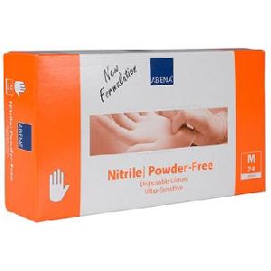 Disposable glove Nitrile Ultra-Sensitive powder-free M 100 p