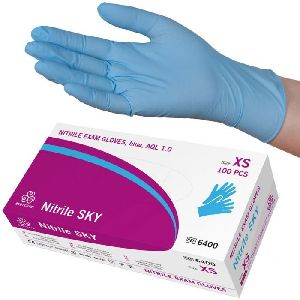 Nitrile Examination Gloves, Type : Disposable Gynecological Examination, Medical Absorbable