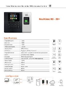 Realtime RS20+ Wifi Biometric Attendance Cum Access Control System