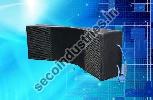 Rubber skids for steel coil warehouse