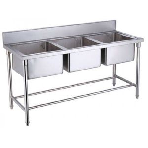 Stainless Steel Three Sink