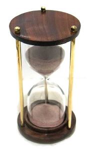 AGSST-05 Brass and Wooden Sand Timer
