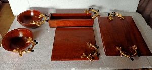 Wooden Platter Set