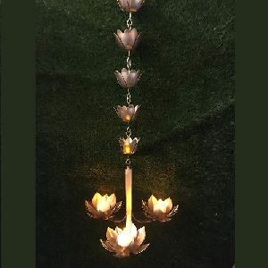 Hanging Lotus Style Candle Holder