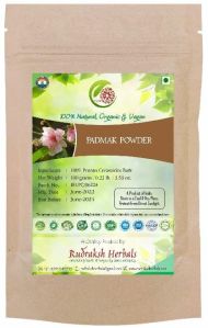 Organic 100% Prunus Cerasoides Bark PADMAK POWDER, For Parlour, Personal, Facial, Packaging Type : Kraft Paper Bag