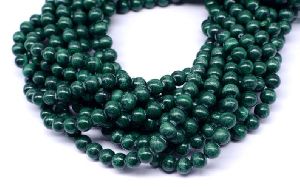 Natural Malachite Bead Strand