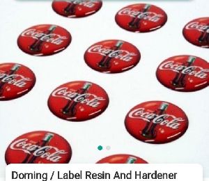 Doming sticker use Resin and Hardener
