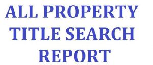 property title search report services