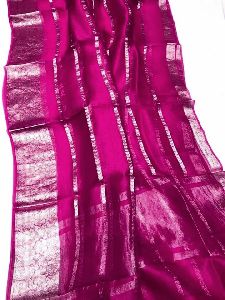 Banarasi Dyeable Kora Organza Silk Sarees